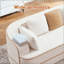 Canapé désossé 32D sans assemblage en tissu Teddy, couleur contrastante, canapé moelleux et confortable avec méridienne en L, pour le salon-422761813