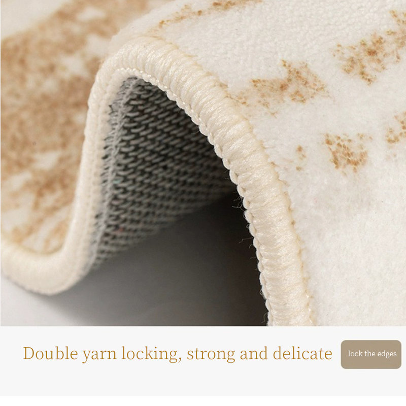 Abreha Area Rug with Non-Slip Backing, Rectangle 7'10" x 11'2"