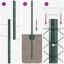Vidaxl Fence With Posts Steel-116797791-116797794