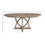Table de salle à manger ronde extensible - parfaite pour les réunions de famille