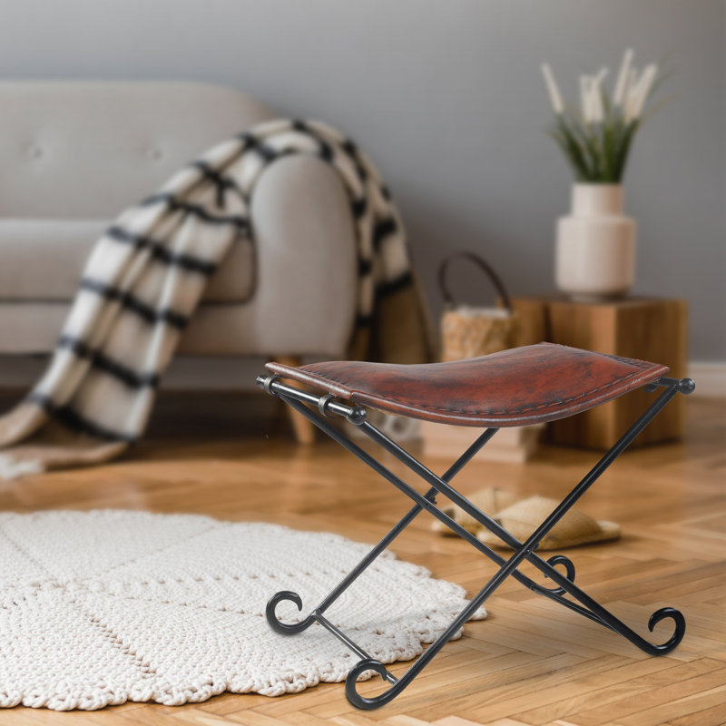 Verville Iron Accent Stool