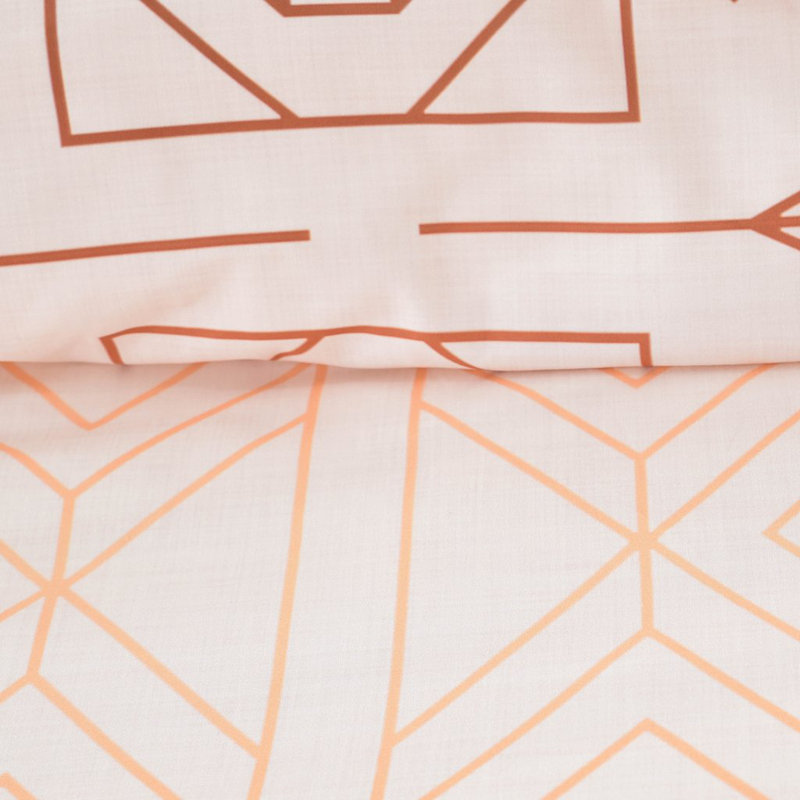 Holli Zollinger Polyester Geometric Shapes Duvet Cover, Queen Duvet Cover + 2 Standard Shams