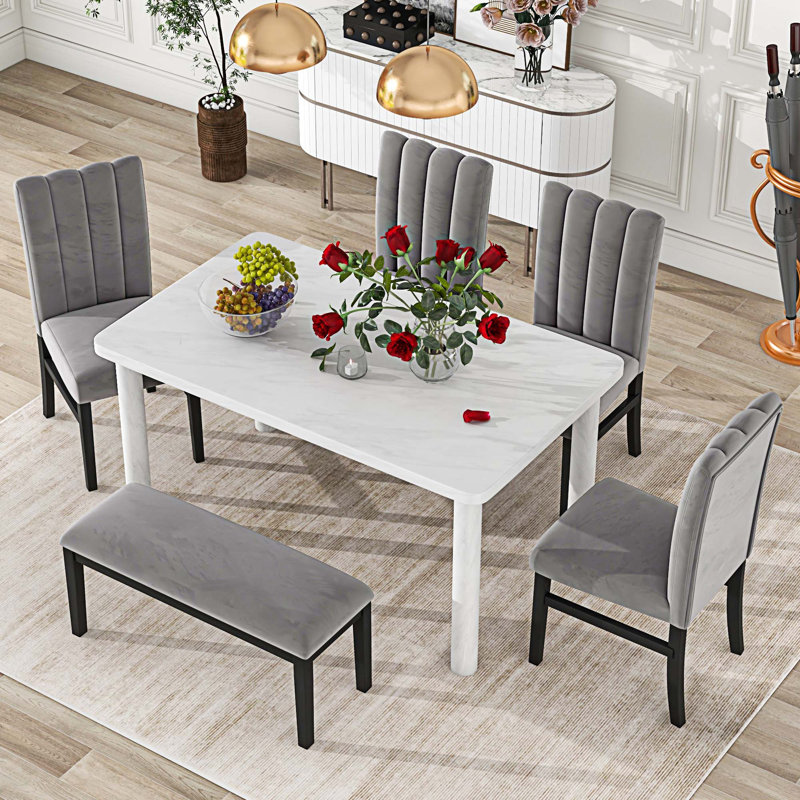 Ensemble repas, gris, gris