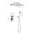 12" Rain Shower Head System Wall Mount - Brass Composed Natural Longevity Self-cleaning Technique American Standard Pipe Connection Wellness-118625507