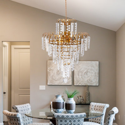 Lustre en cristal à 4 lumières Jamie