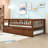 Aldora Wood Daybed with Twin Trundle and Fence Guardrails-2024933908-2024933909