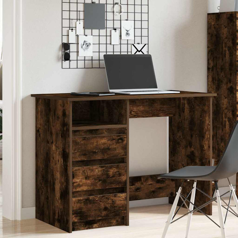 Socher Writing Desk, Smoked Oak