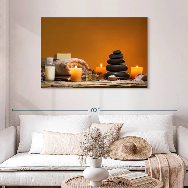 Nature morte au spa Kerrick, H 30 po x l 45 po