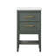 Meuble-lavabo simple 20 po avec comptoir en céramique Brodnax-1815341507