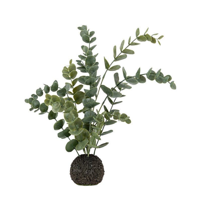 Eucalyptus In Soil Faux Eucalyptus Plant, 46 H x 25 W x 25 D cm