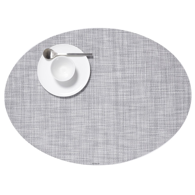 Vinyl No Pattern And Not Solid Colour Placemat, Mist
