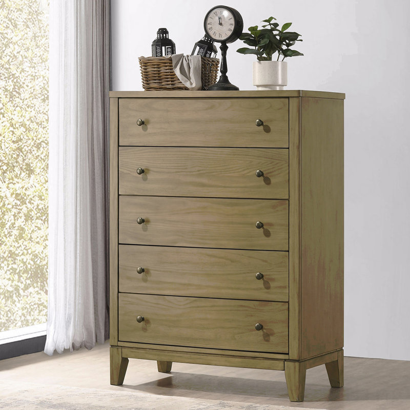 Commode à 5 tiroirs pour chambre à coucher