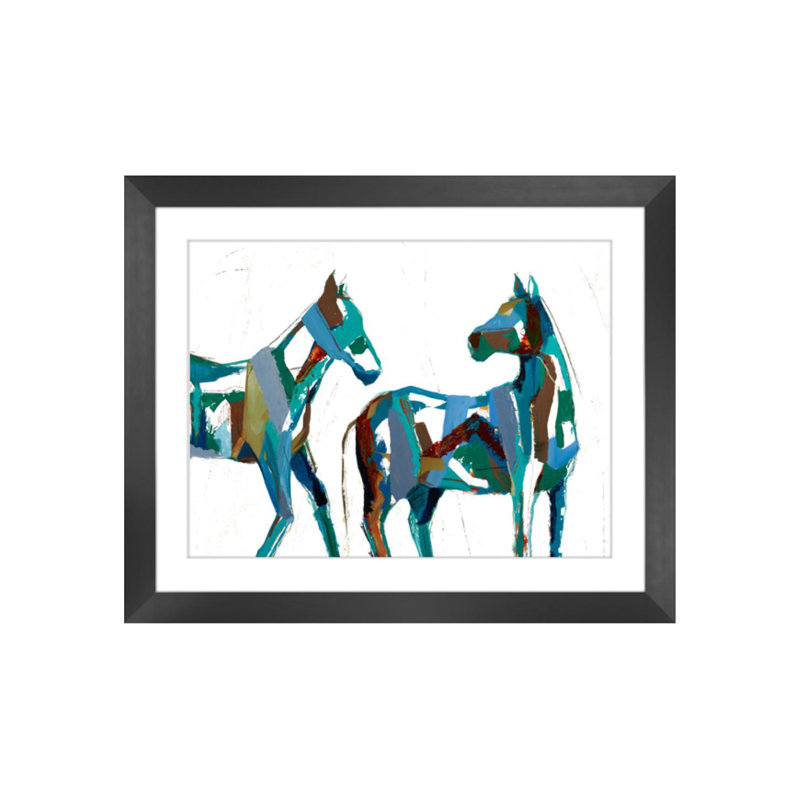 Painted Horses II Print by Milton Coppo, 24" H x 36" W, Outdoor