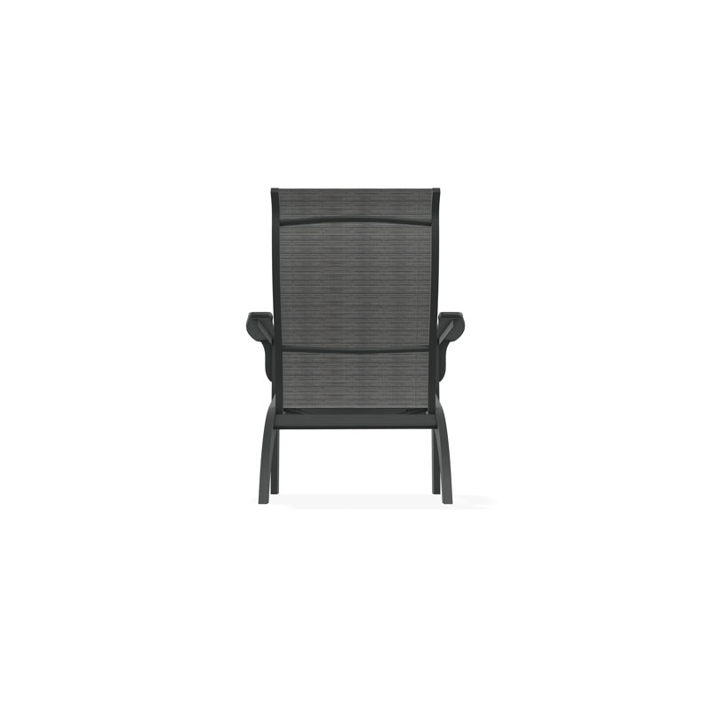 Adirondack MGP Polymer Outdoor Lounge Chair, Graphite, Destiny Steel