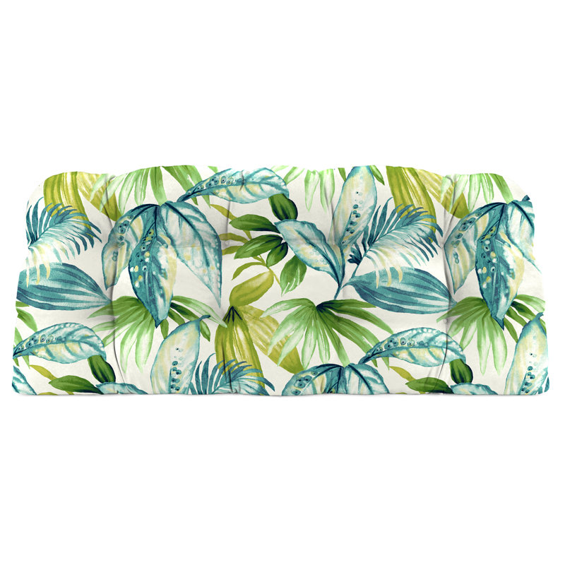 Outdoor Wicker Cushion Set for Bench and 2 Seats, Seneca Caribbean
