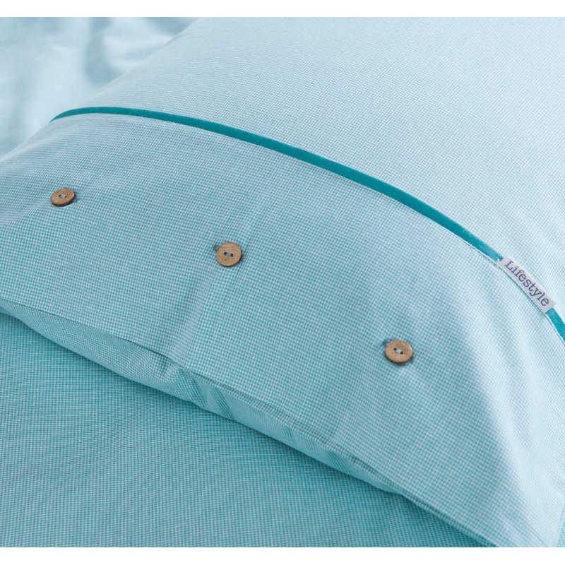 Salvatore Duvet Cover, Kingsize, Aqua