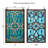 26"H Baroque Style Tiffany-Stained Glass Window Panel