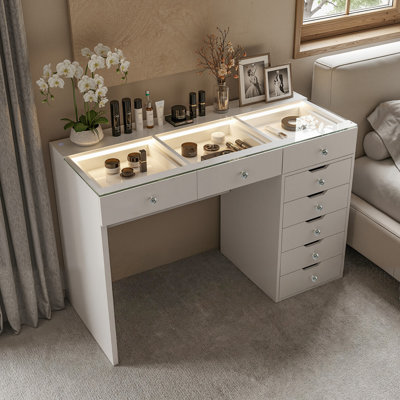 Nakeema Dressing Table with LED Lights