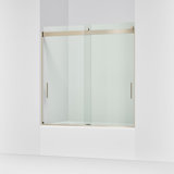 Levity 59.63" x 59.75" Bypass Bath Door with CleanCoat® Technology