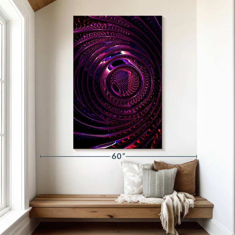 Avery Ripples, abstrait numérique, H 51 po x l 34 po