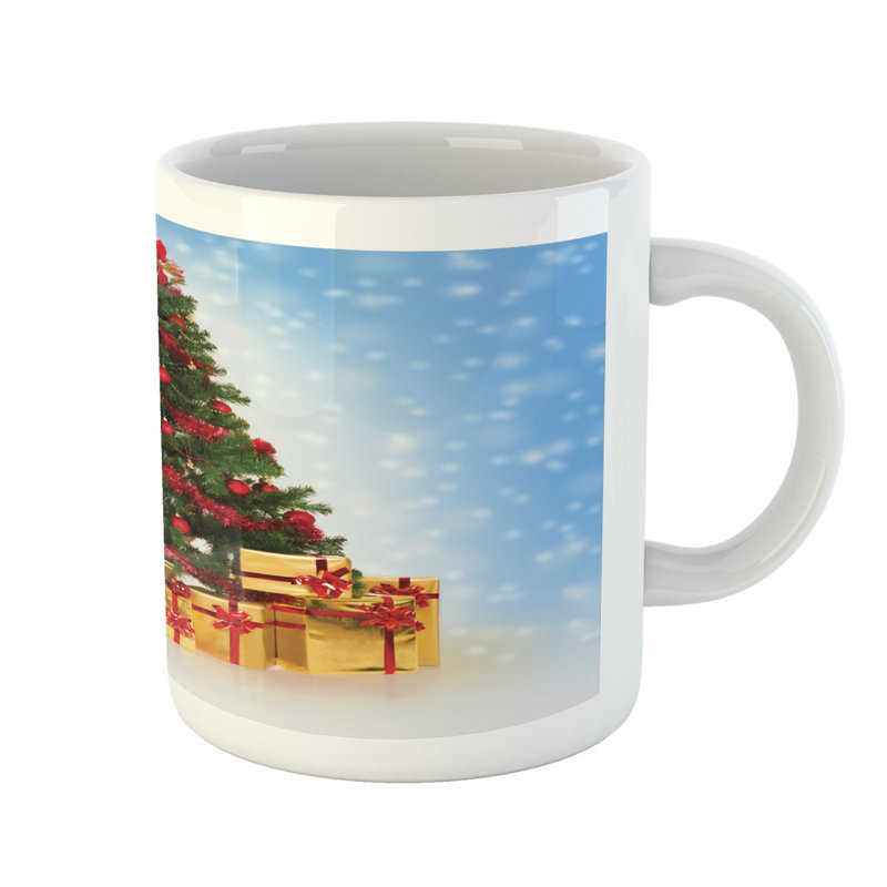 Grande tasse à café sapin