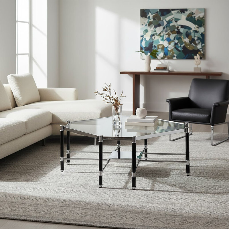 Briaroaks Coffee Table, Black/Silver