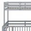 Lit superposé avec glissade, escalier de rangement et garde-corps de sécurité-402794427