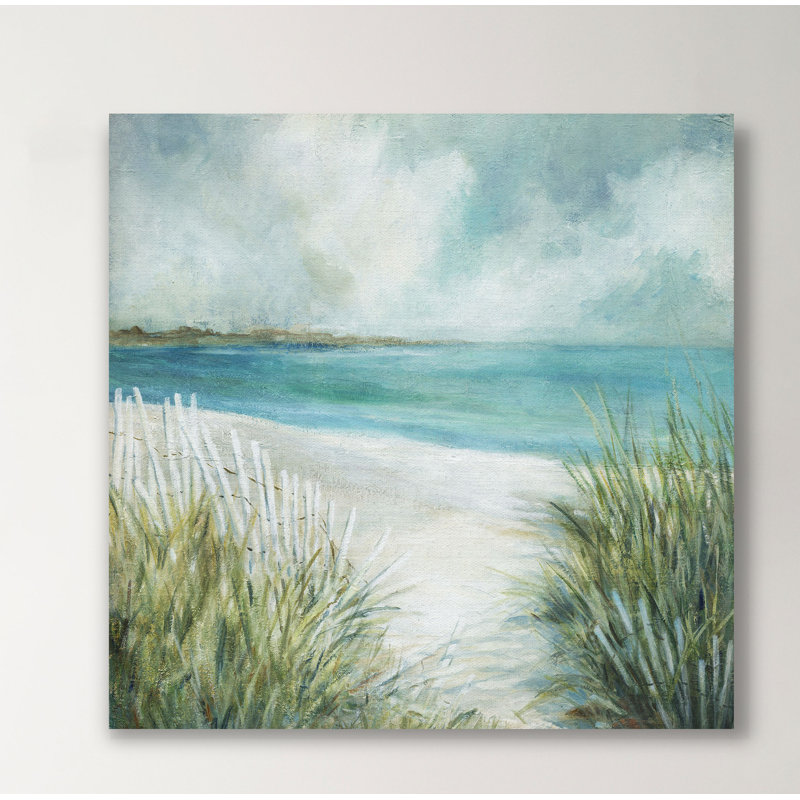Coastal Fences - Peinture sur toile, H 24 po x l 24 po x P 1,5 po