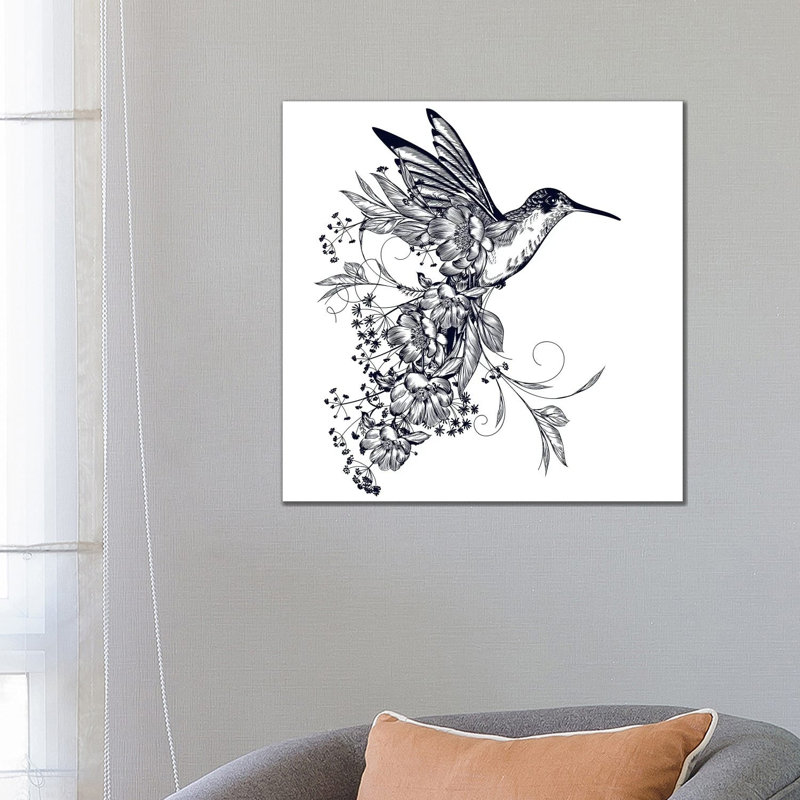 Hummingbird by Artsy Bessy - Gallery-Wrapped Canvas Giclée on Canvas, No Frame, 66.04 cm H x 66.04 cm W x 1.91 cm D