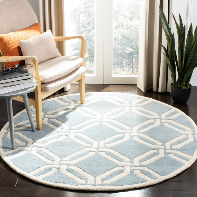 Aubrielle Hand Tufted Wool Geometric Rug