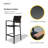 Carlo Metal Bar Set with Stools