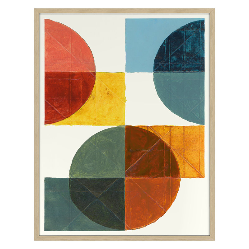 Summer Vibes Print by Andy Burgess, 24" H x 18" W x 1.5" D, Nordic Oak Framed