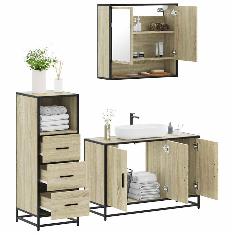 Bathroom Furniture Suite, Sonoma Oak