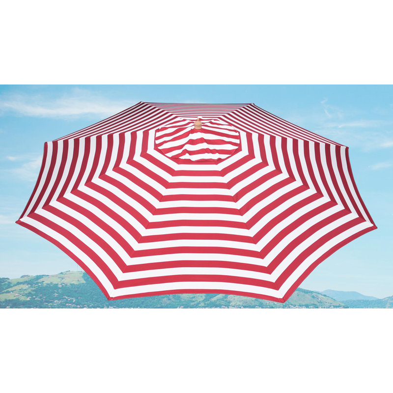 Parasol de remplacement pour terrasse 13 pi, Rouge / blanc