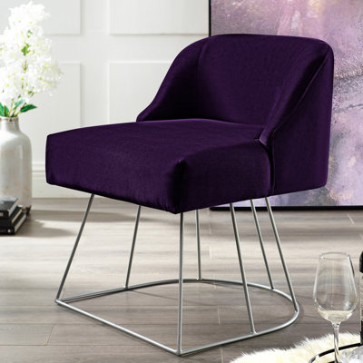 Tabouret de coiffeuse en velours Zena