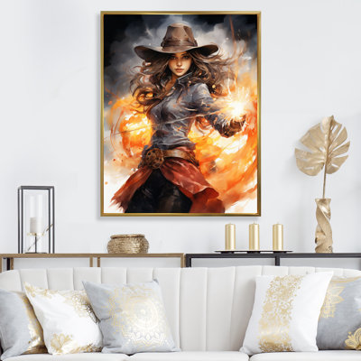 Xaedyn Cowgirl Golden Lasso II sur toile