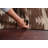 Natural Dye Brown Kilim Wool Area Rug 5x6