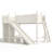 Wooden Loft Bed with Shelves, Wardrobe & Detachable Slide-125006286-125006284