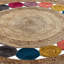 Ebel Round Polka Dots Hand Woven Kilim-258371830
