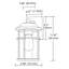Schlesinger Seeded Glass Outdoor Wall Light-906983241