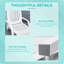 Chaise longue sur roulettes Outsunny