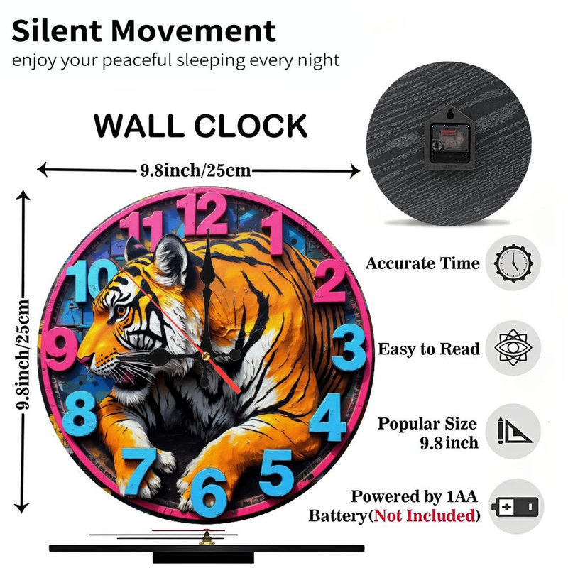 Horloge murale cheval