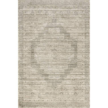 Jazline Light Grey Machine Washable Area Rug Union Rustic Rug Size: Rectangle 6'3 x 9