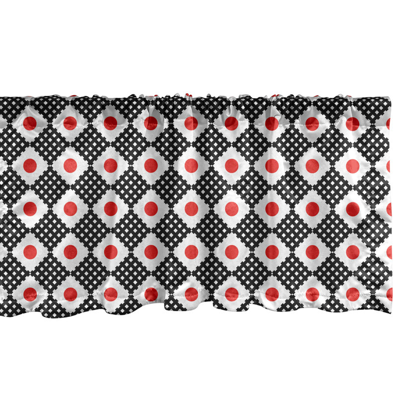 Ensemble de 2 cantonnières à motif géométrique Ambesonne, L 54 po x L 12 po