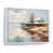White Floater Framed