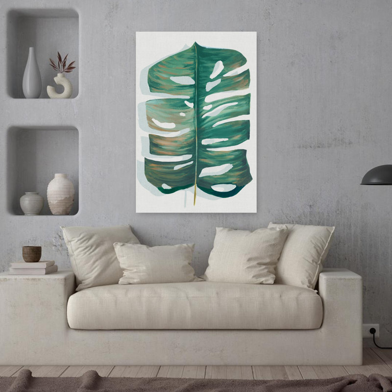 Art moderne moderne abstrait tropical tropical, H 36 po x l 24 po