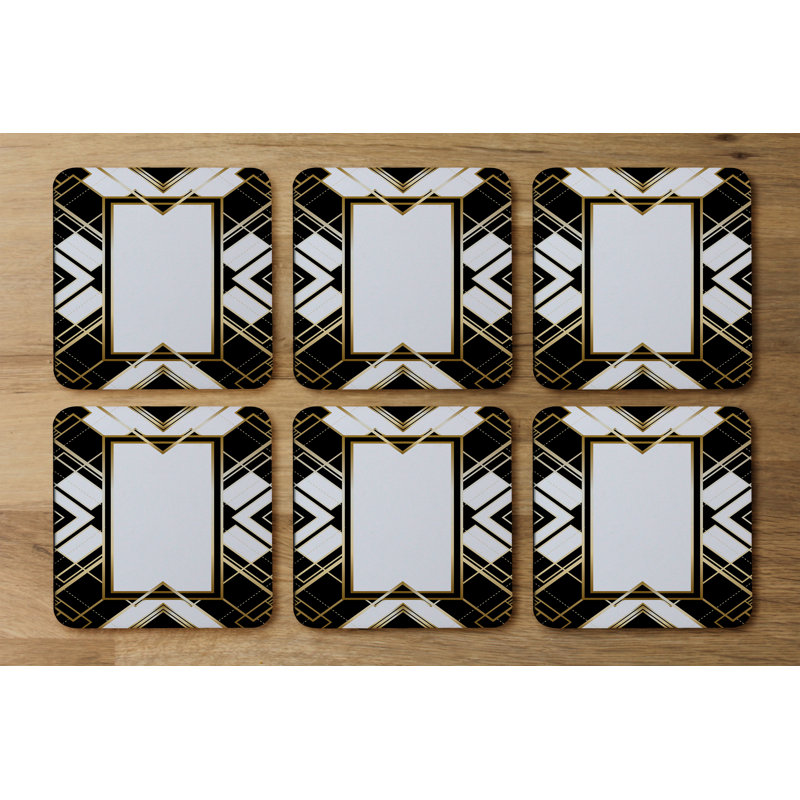 Square 6 Piece Coaster Set