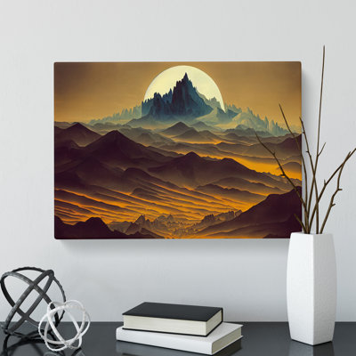 Pure Mountain Landscape - Wrapped Canvas