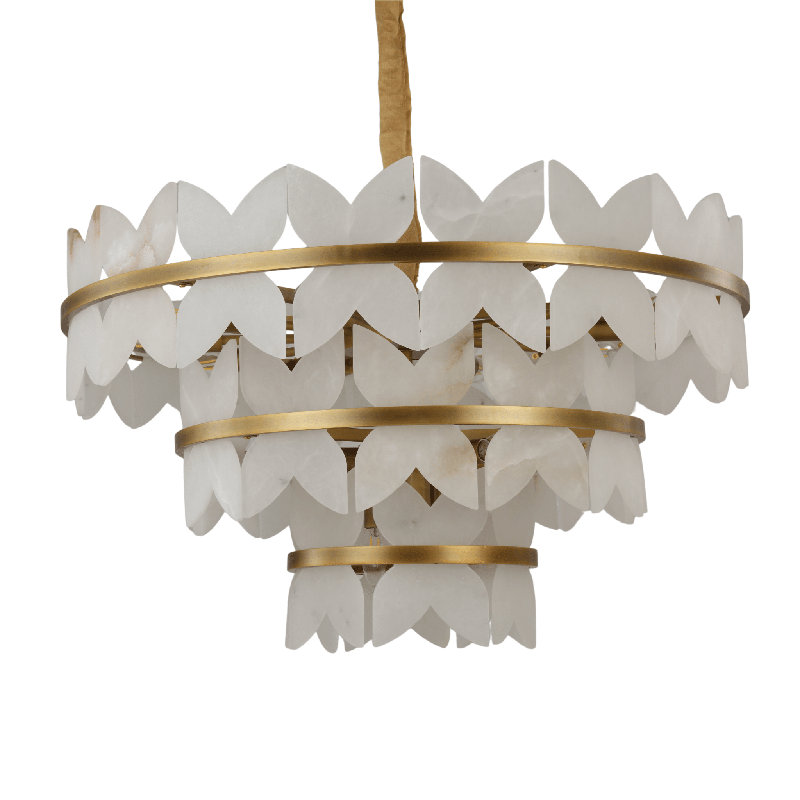 Petala 32" Chandelier, 4, 26" H x 38.2" W x 39.4" D