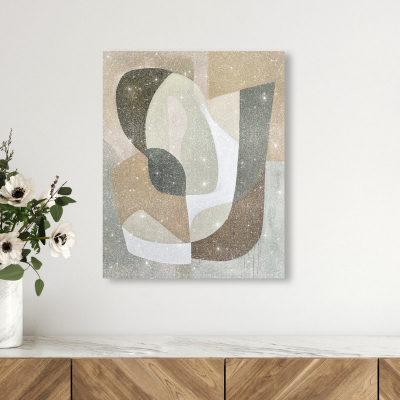 Dreamy Shape Pulse I Canvas Abstract Print by Oliver Gal, Black Frame, 16 x 20, 20"H x 16"W, Canvas Unframed